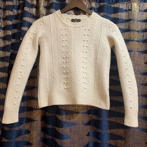 Banana Republic Ivory Cable Knit Sweater